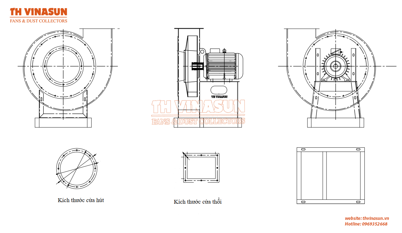 quat-ly-tam-cao-ap Bản vẽ kỹ thuật quạt ly tâm cao áp VNS-C4