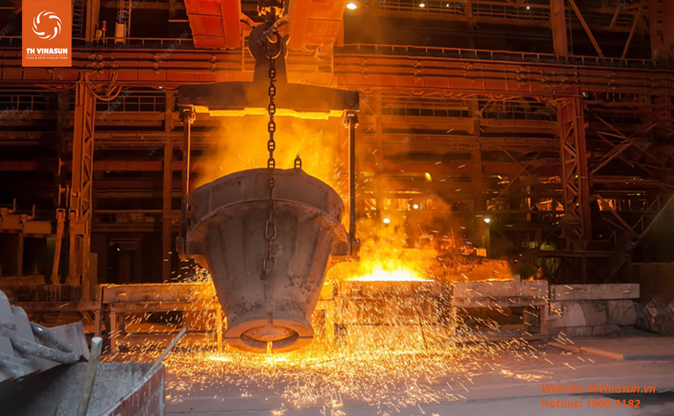 Hệ thống xử lý bụi lò nung sắt, nhôm, đồng