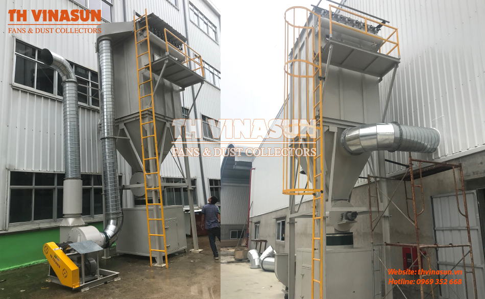 Hệ thống xử lý bụi nhà máy thức ăn Chăn Nuôi Việt Đức