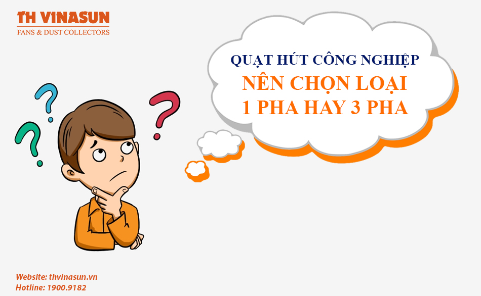 Nên chọn quạt hút công nghiệp 1 pha hay quạt hút 3 pha?