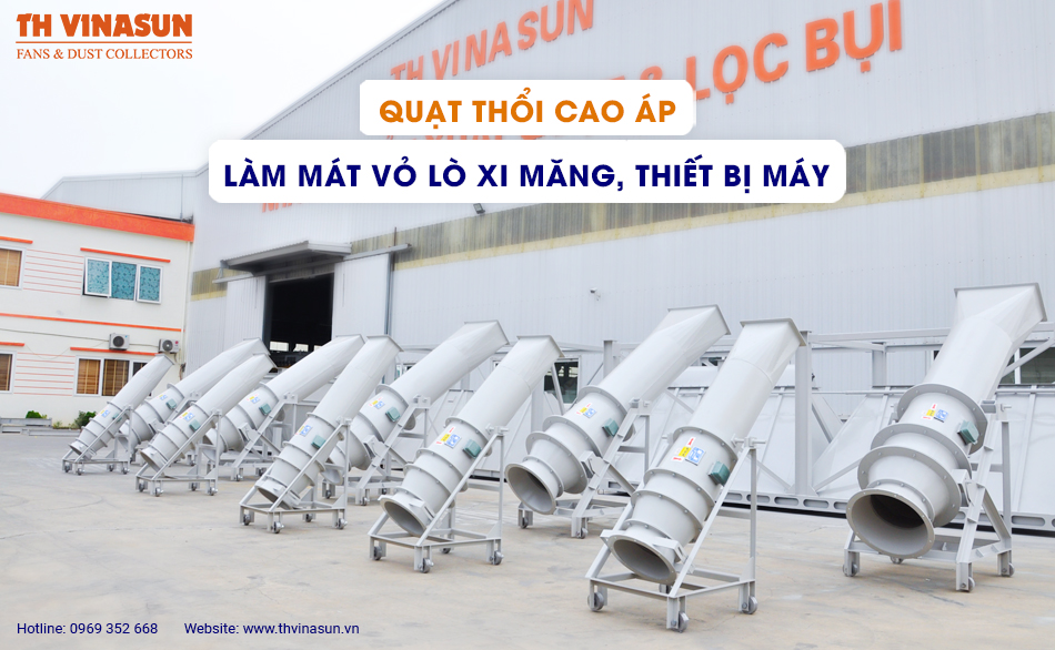 Quạt thổi cao áp làm mát vỏ lò xi măng, thiết bị máy
