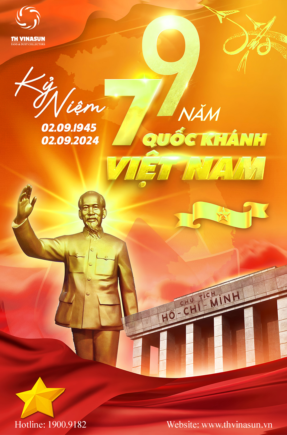 Chúc mừng kỷ niểm 79 năm Quốc Khánh Việt Nam