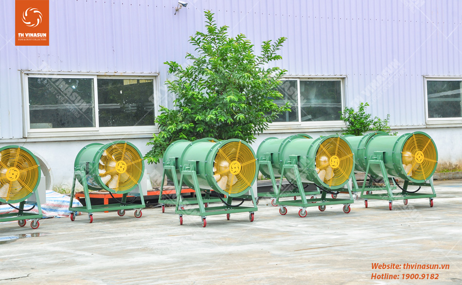 Quạt di động cho nhà máy thép
