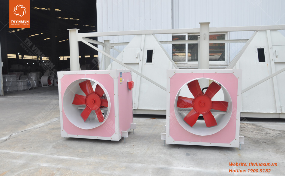 th-vinasun Dự án quạt bọc thạch cao chống cháy