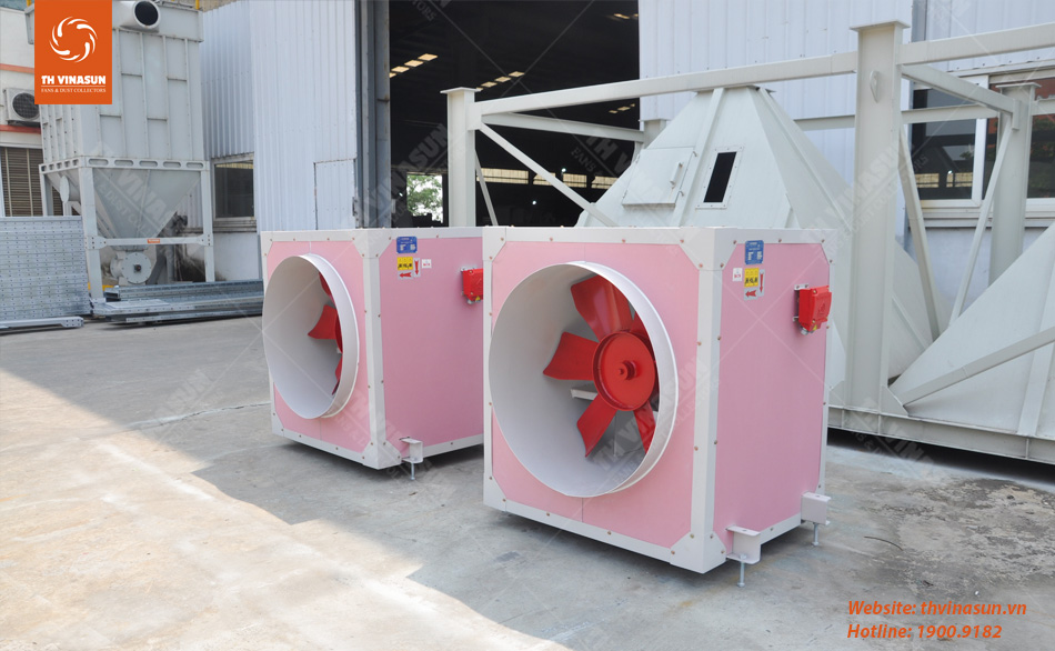 th-vinasun Dự án quạt bọc thạch cao chống cháy