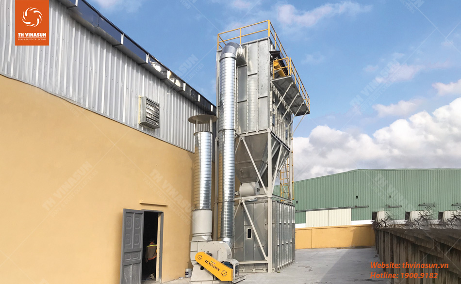 th-vinasun Giải pháp hút bụi gỗ dự án Quảng Ninh