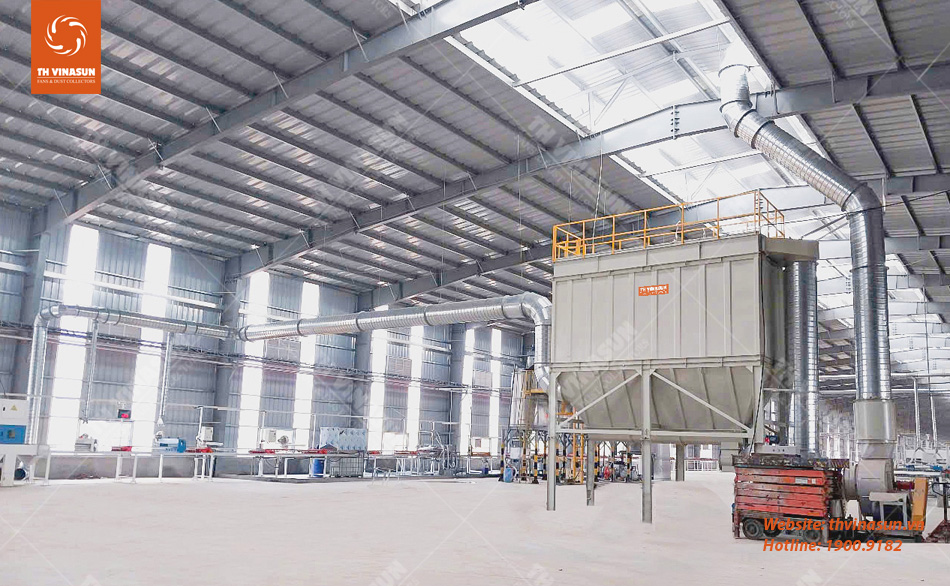 thvinasun Giảm bụi cho nhà máy gạch tại Phú Thọ