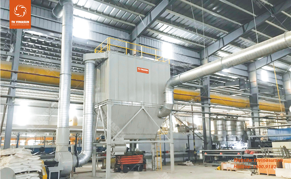 thvinasun Giảm bụi cho nhà máy gạch tại Phú Thọ