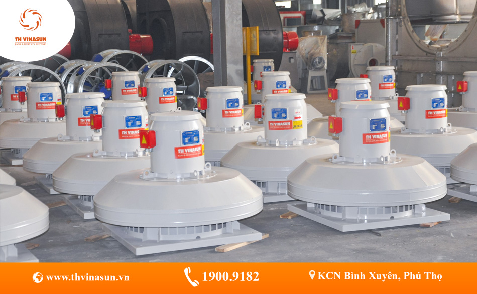 th-vinasun Quạt ly tâm hút mái