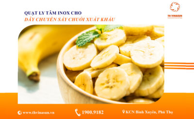 Lô quạt inox cho dây chuyền sấy chuối xuất khẩu