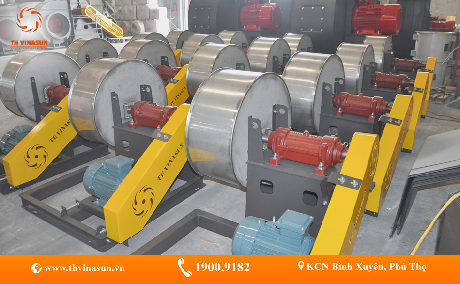 th-vinasun Lô quạt inox cho dây chuyền sấy chuối xuất khẩu