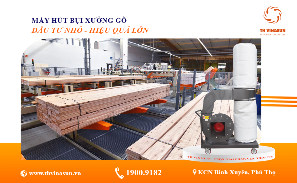 máy hút bụi xưởng gỗ